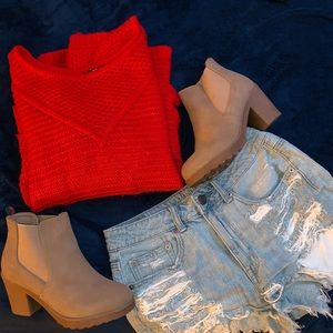Red Knit Sweater